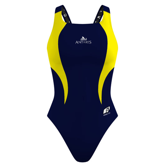 PBT Wave Marino/Amarillo - Classic Strap Swimsuit