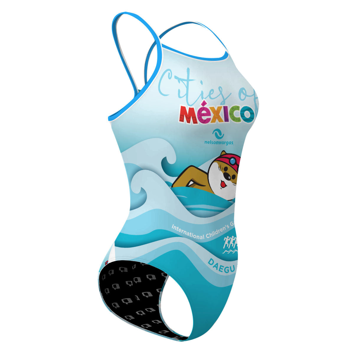 ICG Daegu (blue) - Skinny Strap Swimsuit