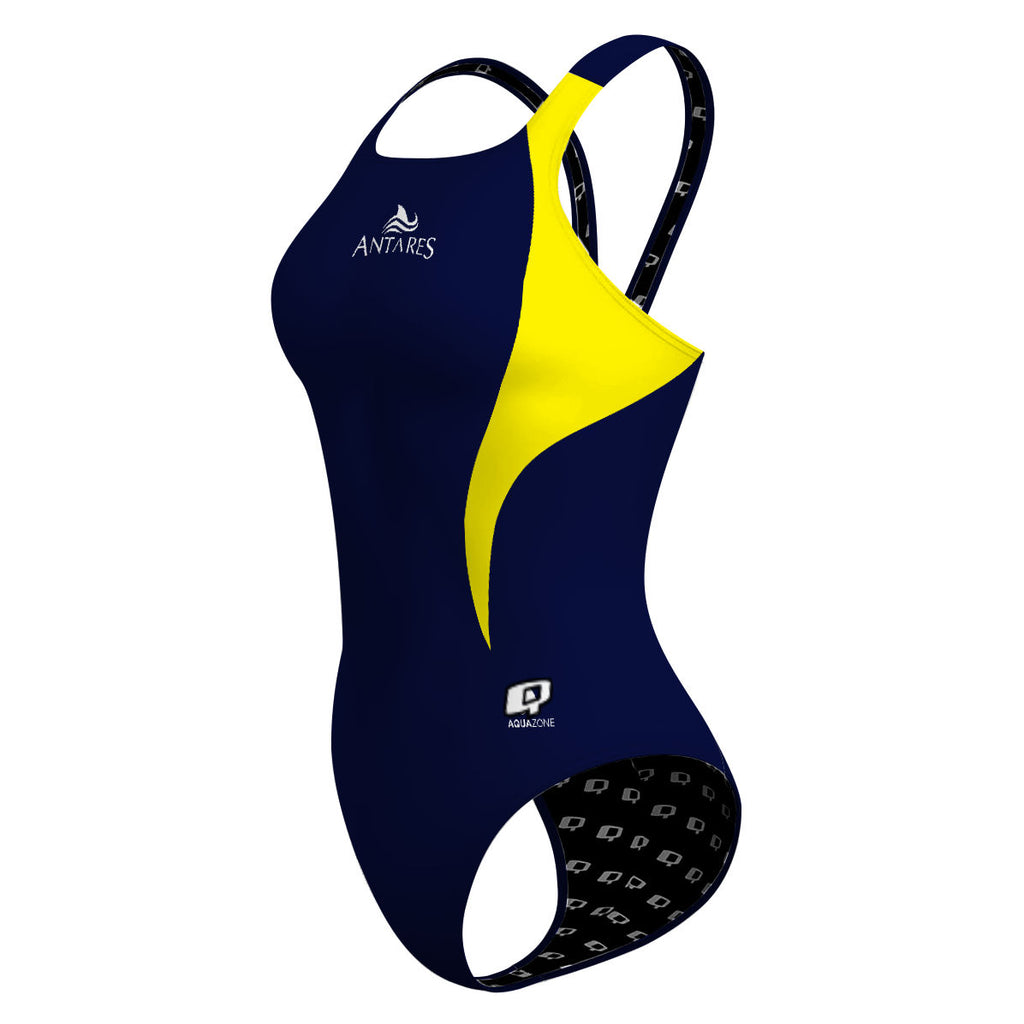 PBT Wave Marino/Amarillo - Classic Strap Swimsuit