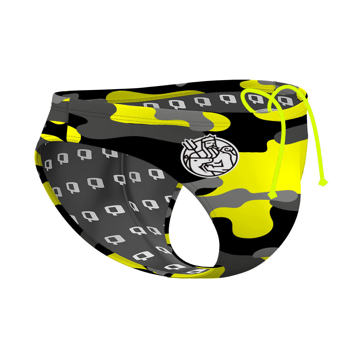 Yellow Camo - Waterpolo Brief Swimsuit
