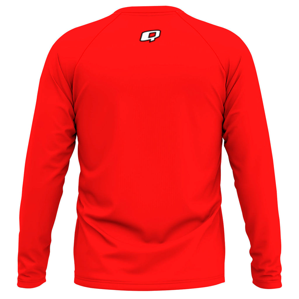 Baja Swim Red - Loose Fit Long Sleeve Rash guard