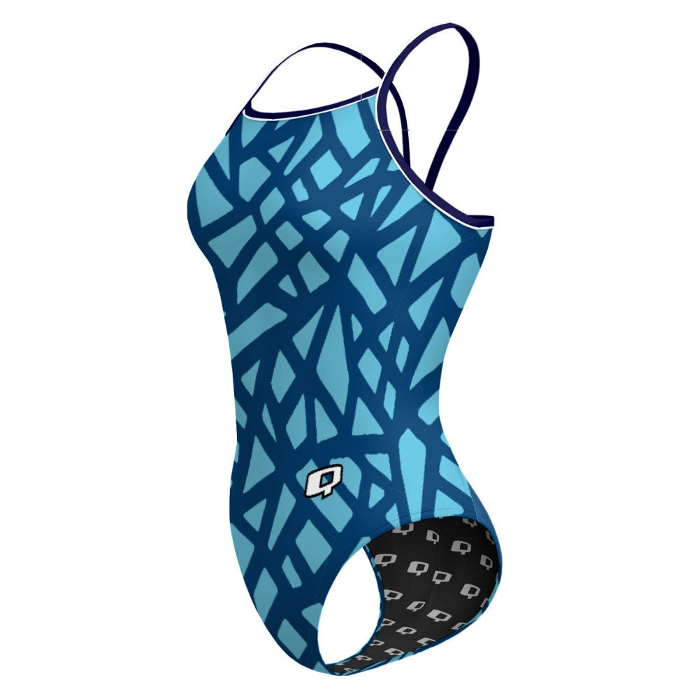 Angle-Navy/Turquoise-20 - Sunback Tank