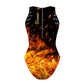 Guerrero fire/gold - Women's Waterpolo Swimsuit Classic Cut