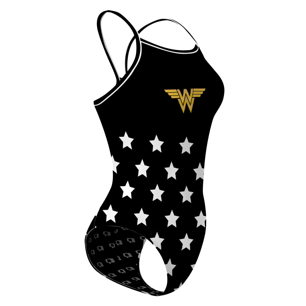 Wonder Black  - Skinny Strap Swimsuit
